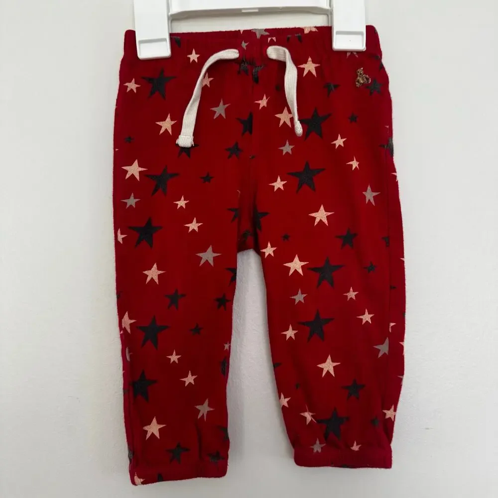 babyGap Joggers/Sweatpants: Stripes, Stars, and Love (XO), Includes 3 Pair